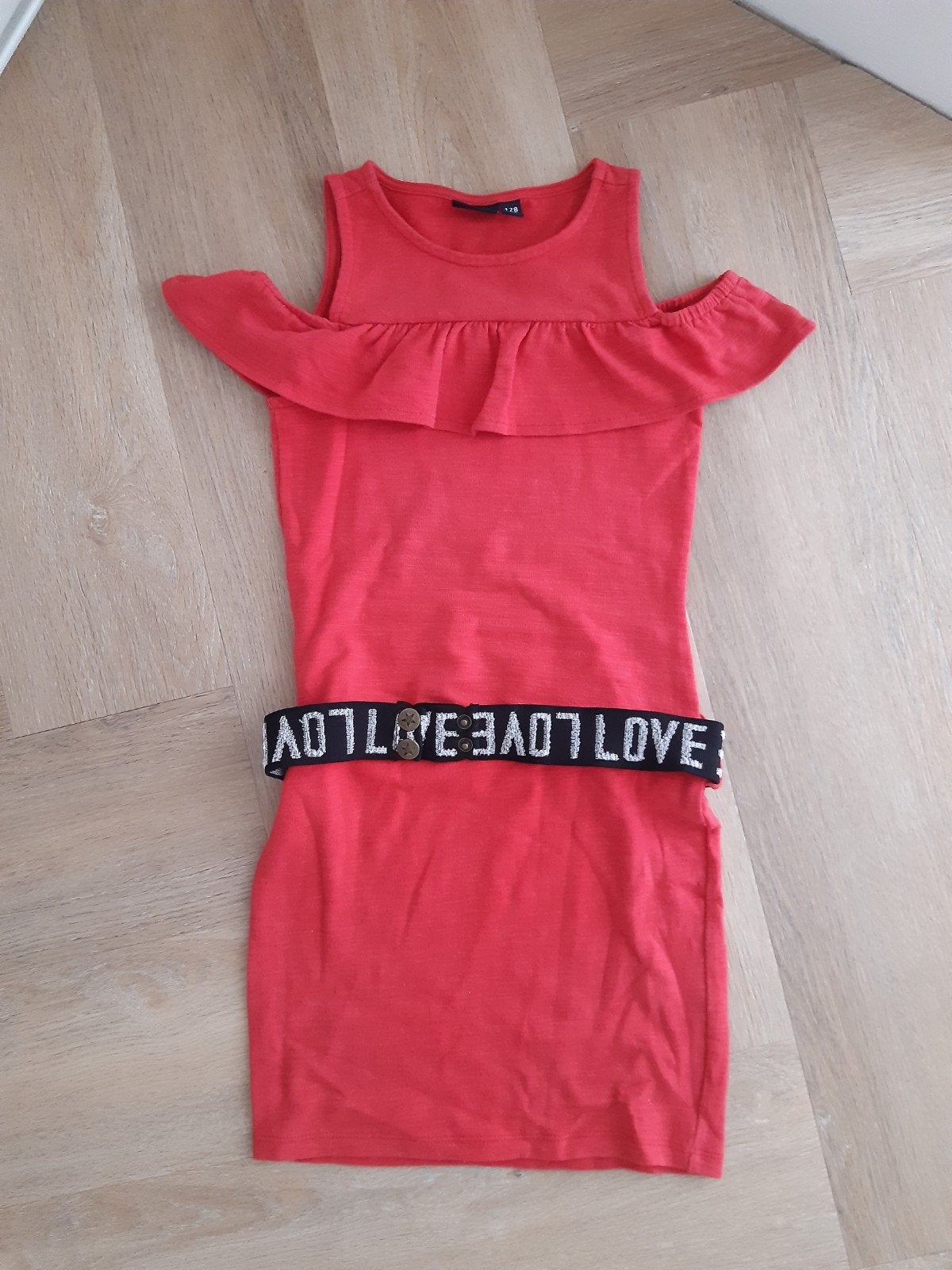 Leuk jurkje van Like Flo, maat 128, Kinderen en Baby's, Kinderkleding | Maat 128, Meisje, Ophalen of Verzenden, Zo goed als nieuw