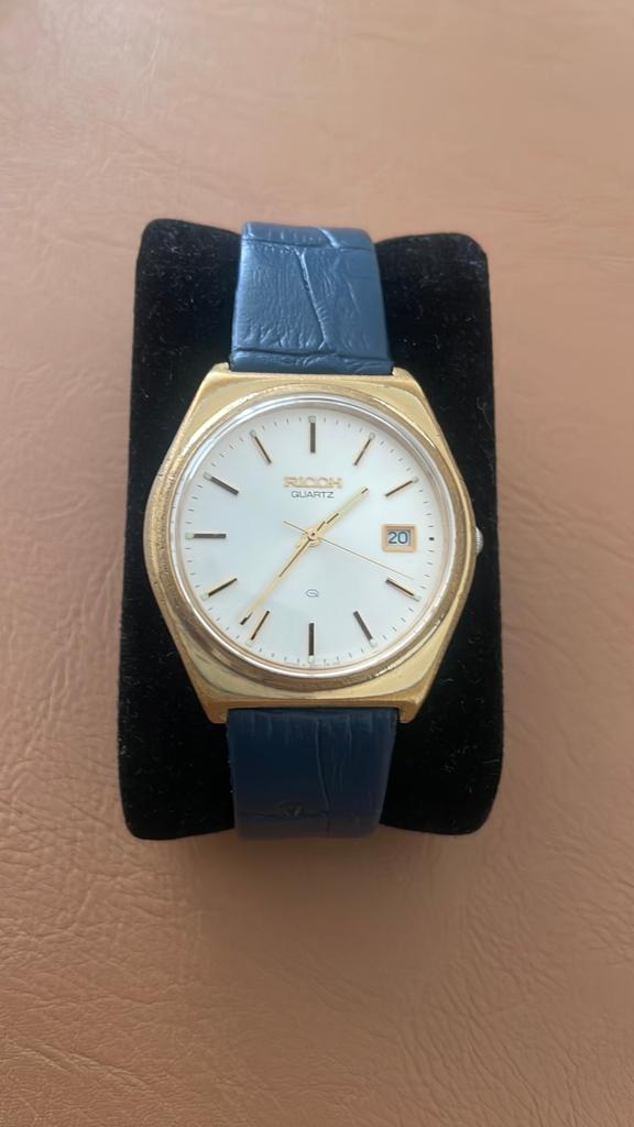 Ricoh vintage horloge, Ophalen of Verzenden, Staal, Overige merken, 1960 of later