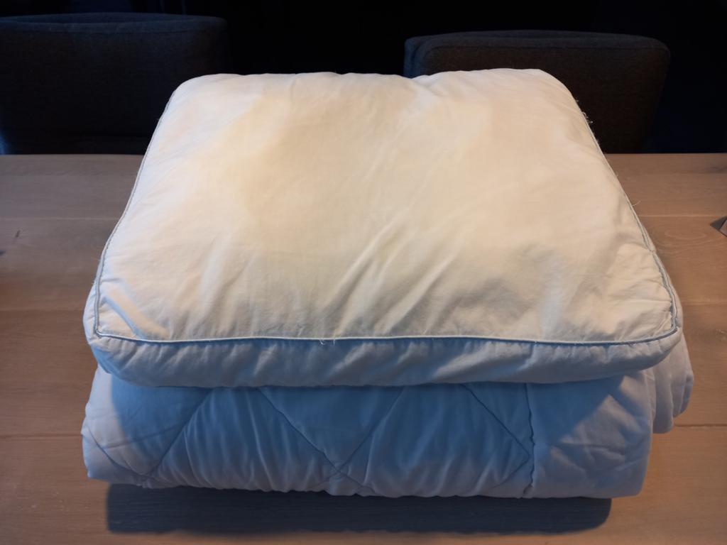 4 seizoenen dekbed + hoofdkussen, Wit, Tweepersoons, Ophalen of Verzenden, Deken of Dekbed