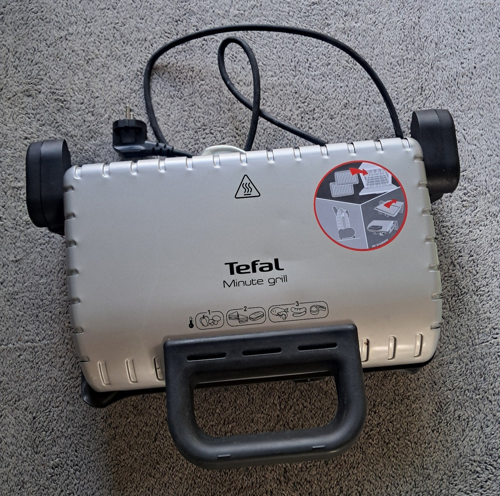 Tefal Minute Grill - Compacte en snelle grill, Ophalen of Verzenden, Gebruikt