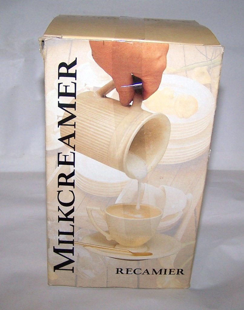 Handmatige melkopschuimer. Nieuw in doos., Beige, Overige typen, Nieuw, Ophalen of Verzenden