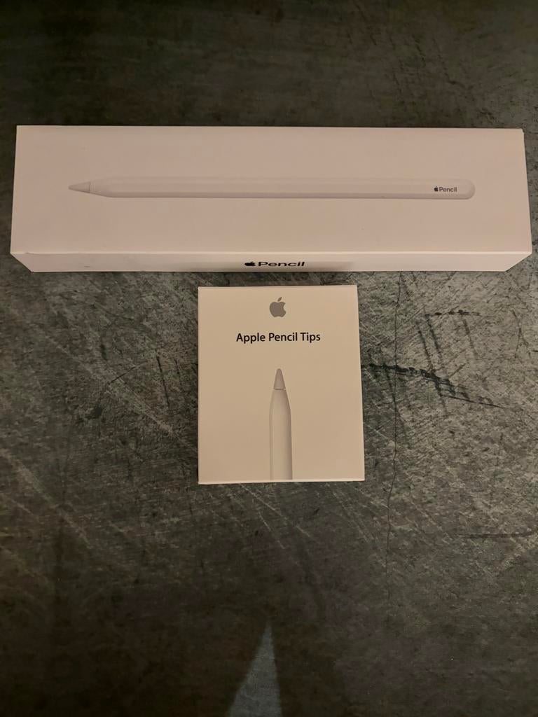 Apple Pencil 2e generatie + Apple Pencil Tips (4 stuks), Computers en Software, Apple iPads, Ophalen of Verzenden, Zo goed als nieuw