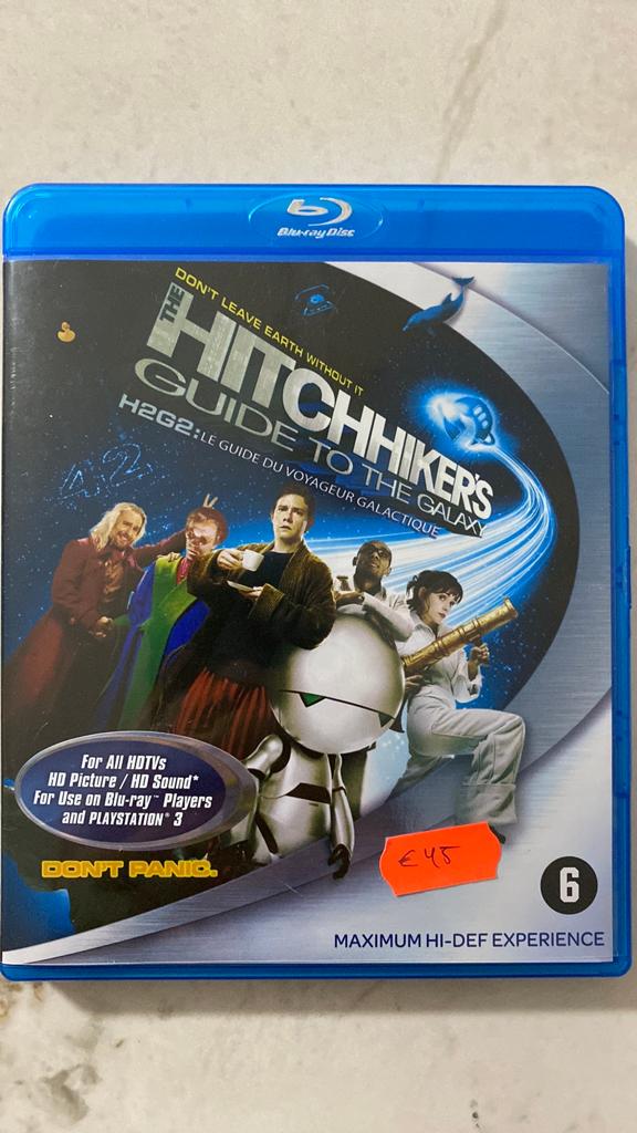 The hitchhikers guide to the galaxy blu ray NL versie, Ophalen of Verzenden, Zo goed als nieuw, Avontuur