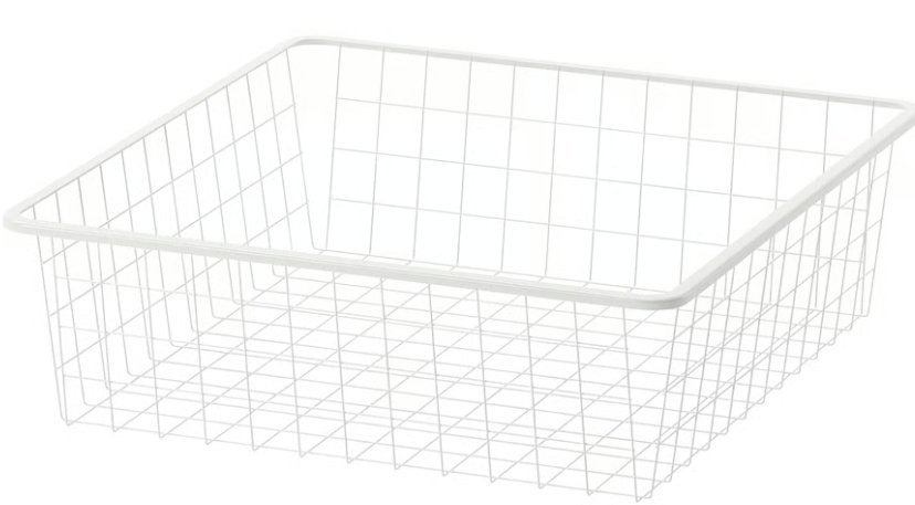 Nieuw HJÄLPA Draadmand met uittrekrail, wit, 60x40 cm, Nieuw, Minder dan 100 cm, Met lade(s), 25 tot 50 cm