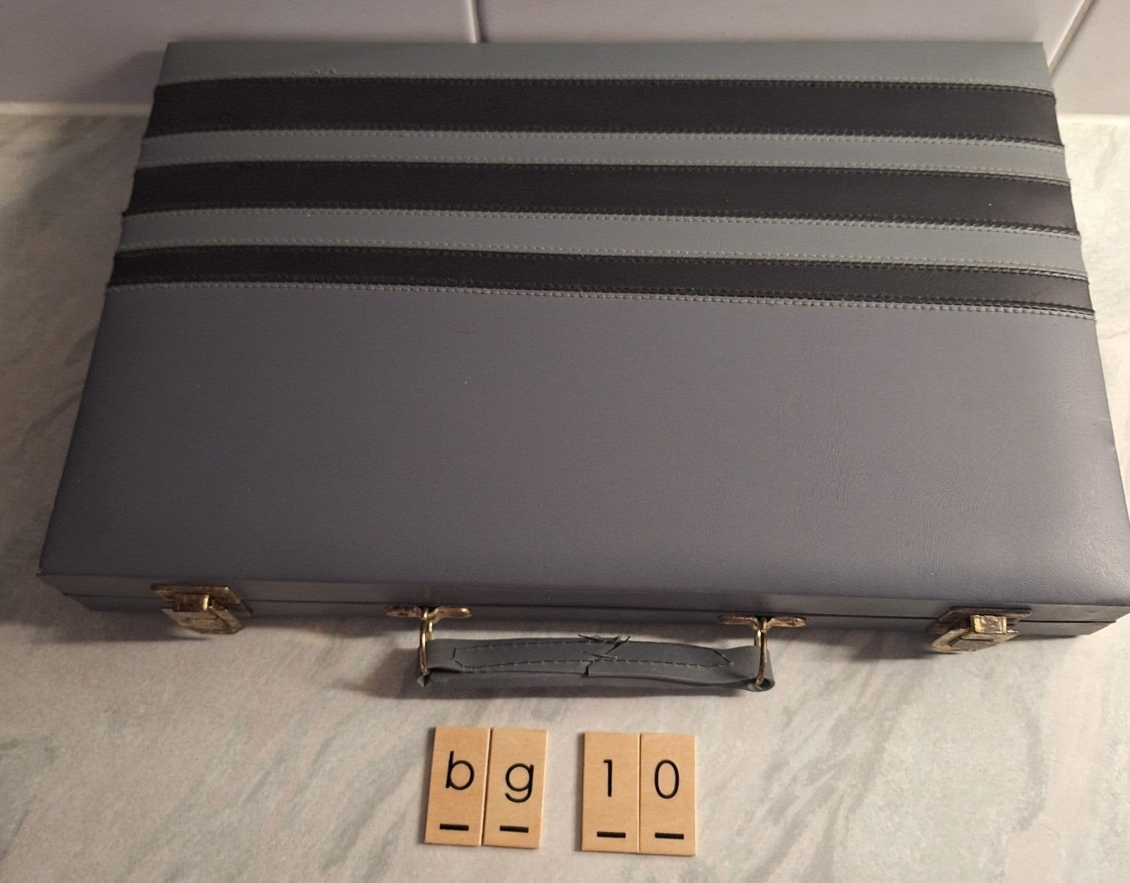 Backgammon spel, koffer, compleet., Ophalen of Verzenden, Zo goed als nieuw
