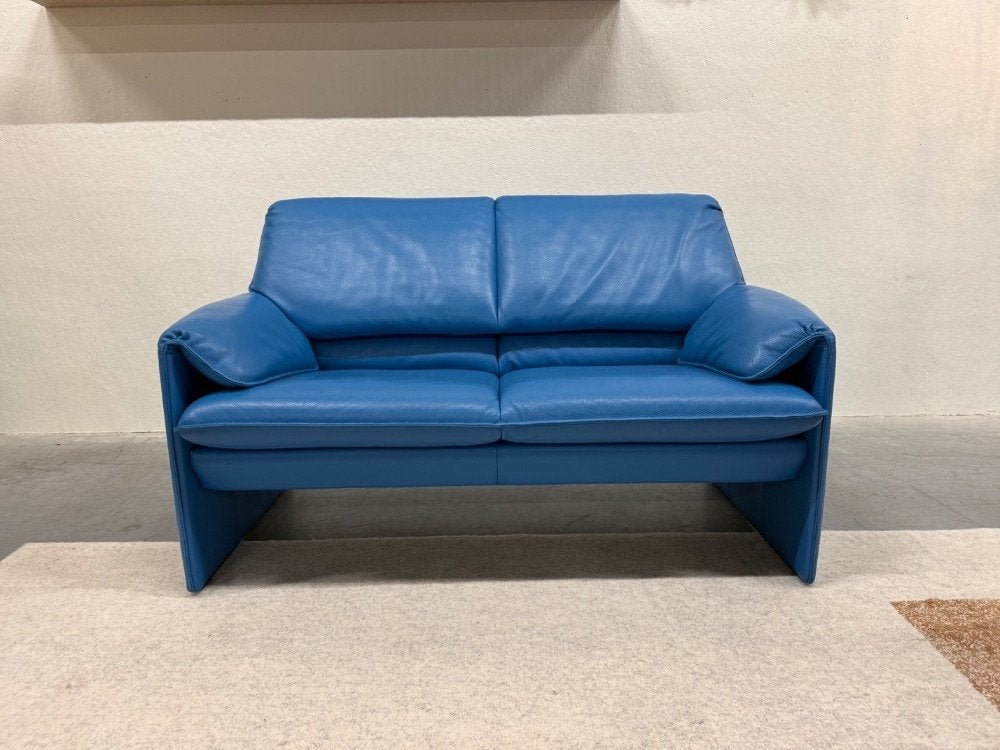 Bora Beta Bank 2 Zits Blauw leer Design 147, Leolux, Info@leolux.nl, Tweepersoons, Ophalen of Verzenden