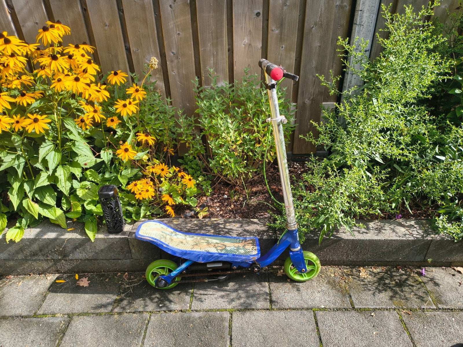 Space Scooter Junior - Blauw/Groen Step, Ophalen, Gebruikt, Gewone step, Space Scooter