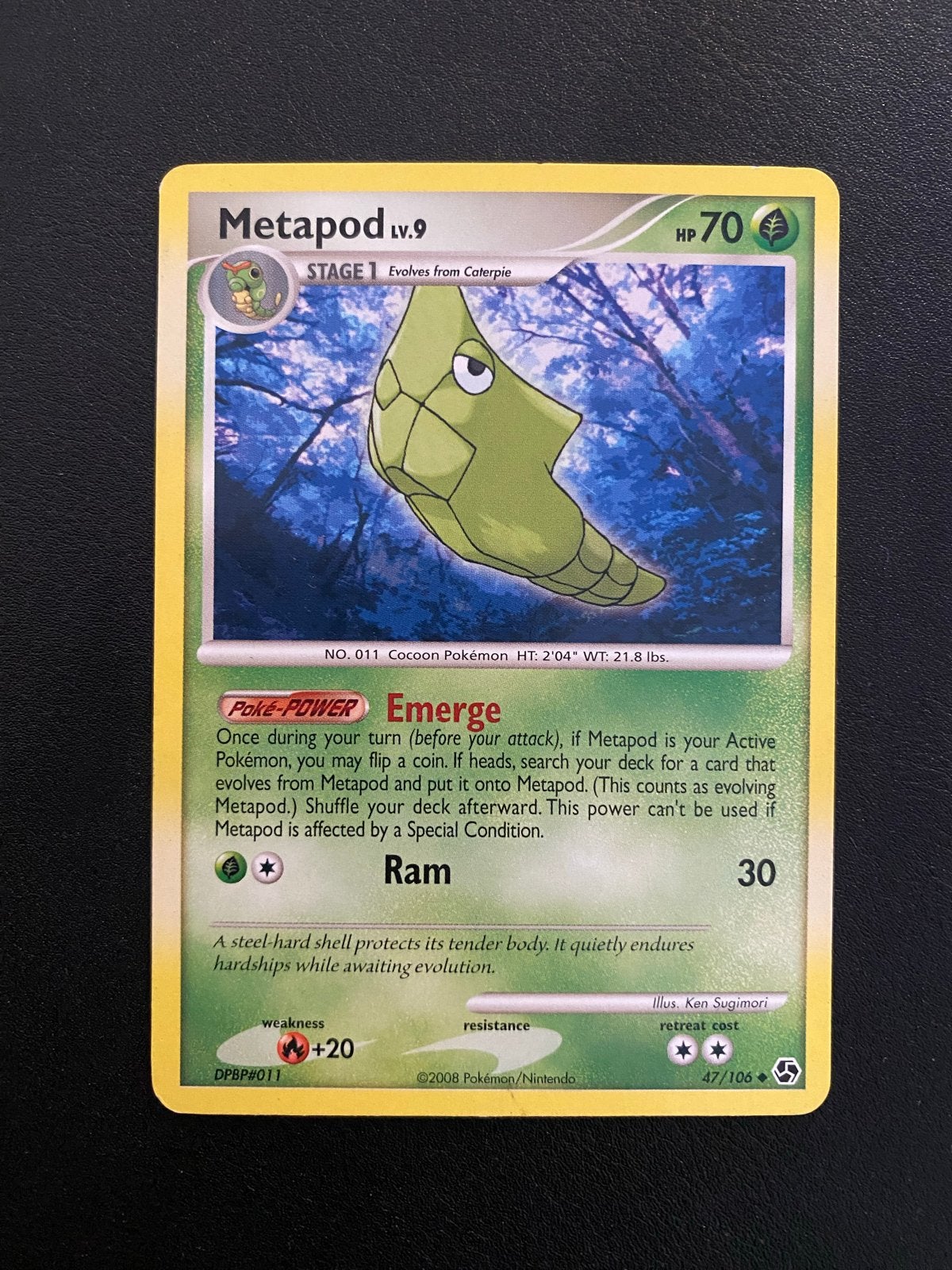 Metapod 47/106 Diamond & Pearl Great Encounters (2008), Ophalen of Verzenden, Zo goed als nieuw, Losse kaart