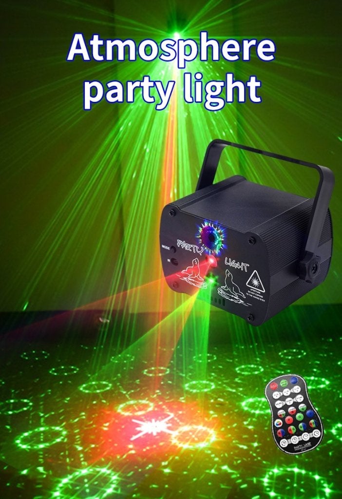 Draadloze oplaadbare 150 mW laser met RGB LED lichteffect, Ophalen of Verzenden, Nieuw, Laser, Geluidgestuurd