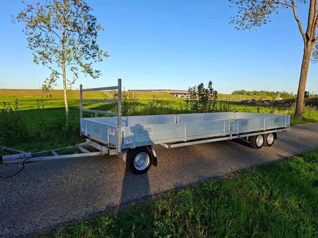 Unieke Hulco schamelwagen 3500kg kunststof bodem – 2012, Ophalen