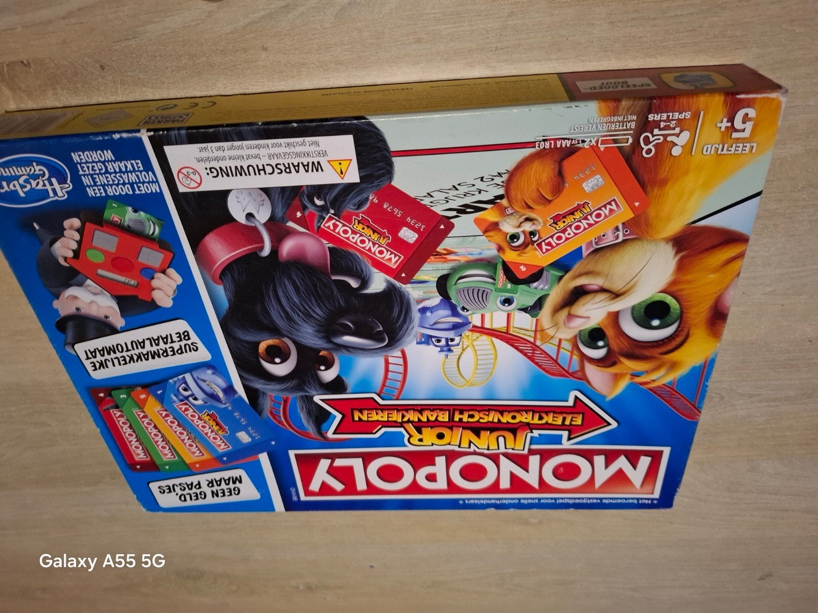 Monopoly Junior Elektronisch Bankieren - Zo goed als nieuw, Ophalen of Verzenden, Hasbro, Nvt, Nvt