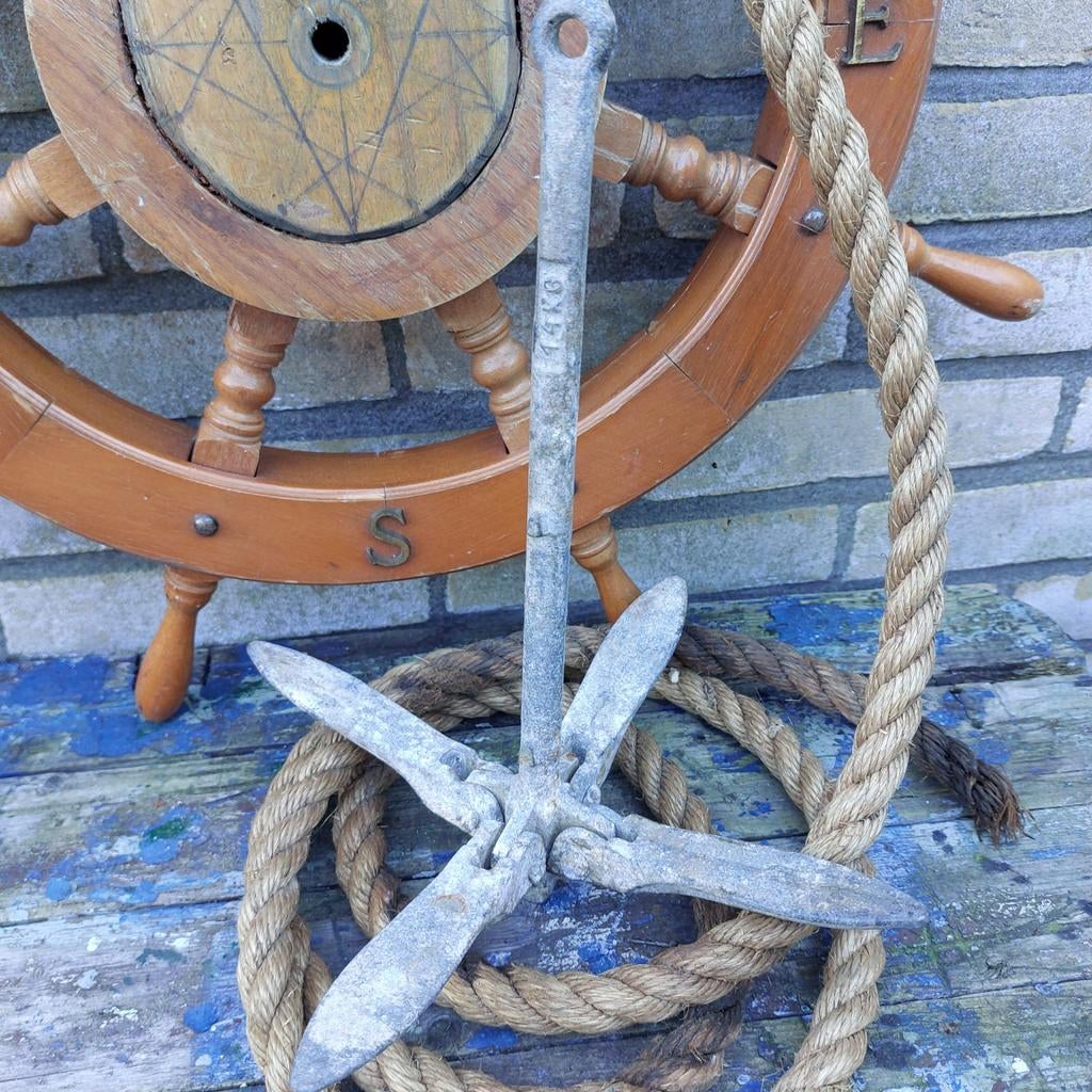 Gietijzeren klapanker bootanker  - 14KG, Ophalen, Gebruikt, Overige typen