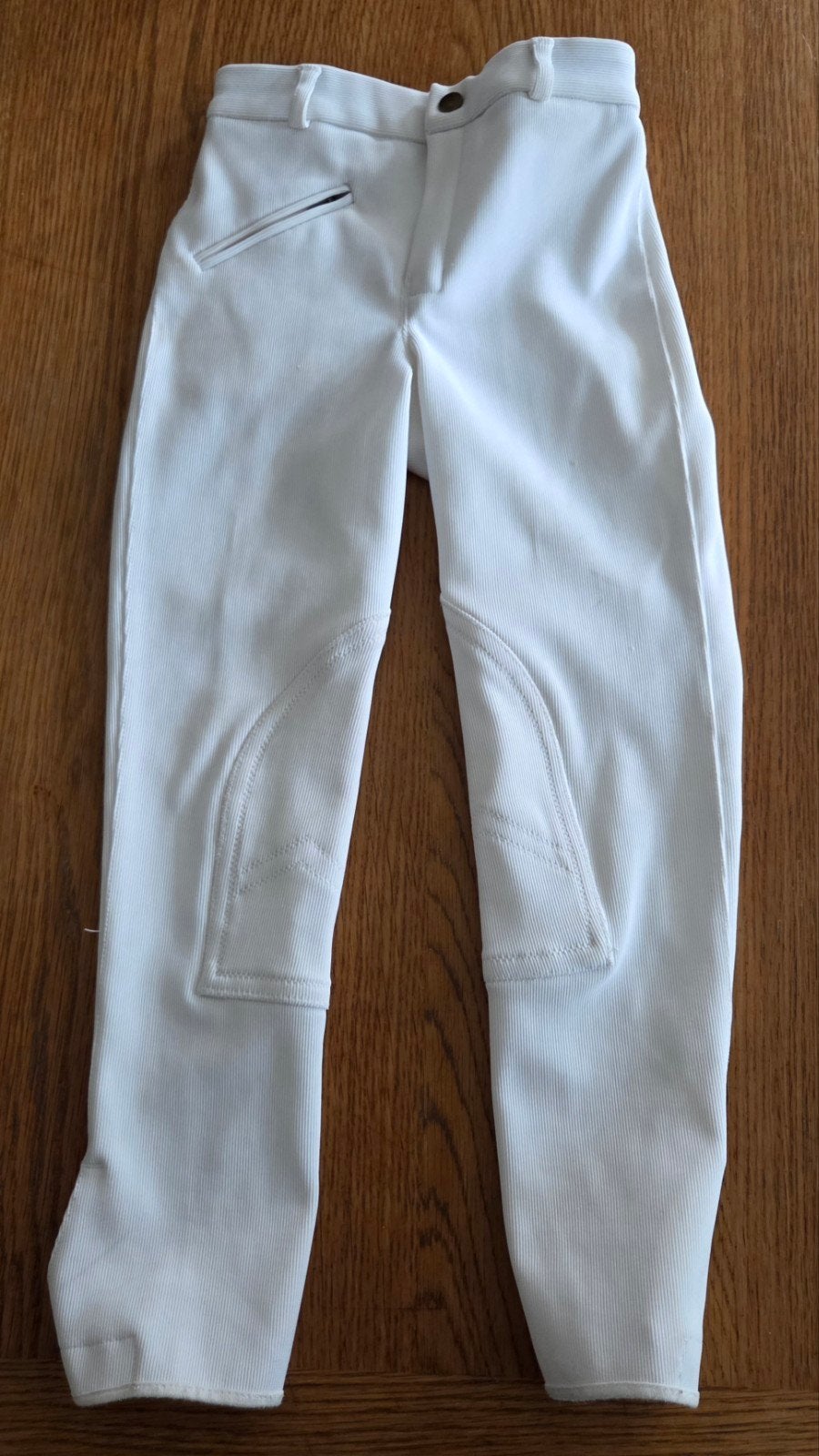 Wedstrijdbroek maat 128, wit, Dressuur, Overige merken, Ophalen of Verzenden, Zo goed als nieuw