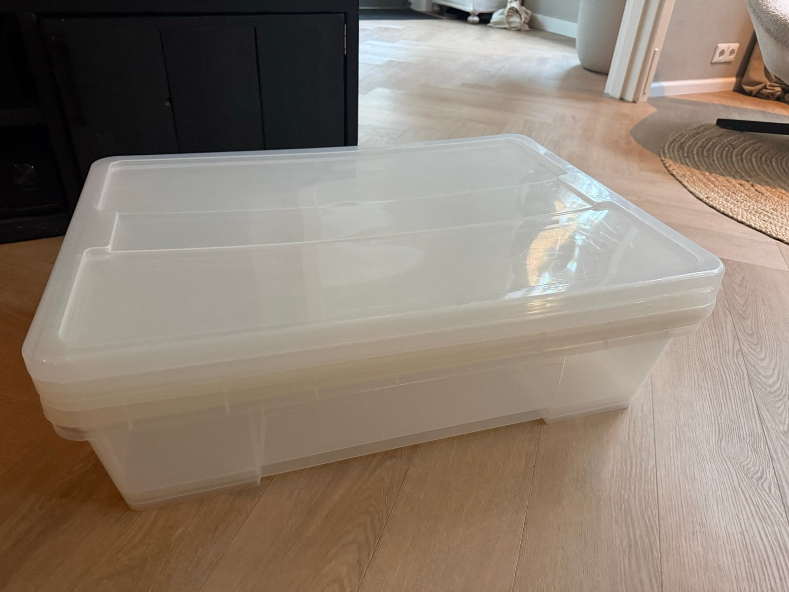3 Grote platte kunststof bakken van IKEA, Ophalen, Gebruikt, 40 tot 60 cm, 75 tot 100 cm