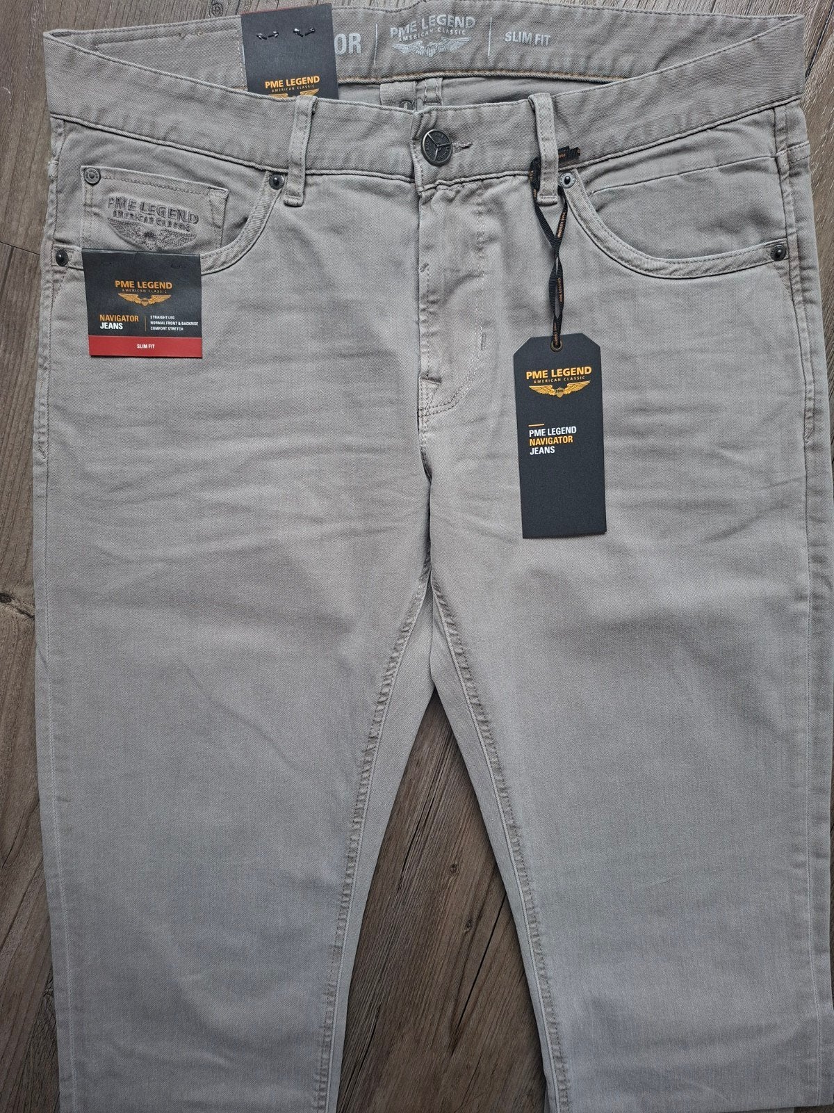 PME LEGEND Navigator slimfit jeans W35 L34 3 voor €149,95, Nieuw, Ophalen of Verzenden, W33 - W34 (confectie 48/50), Grijs