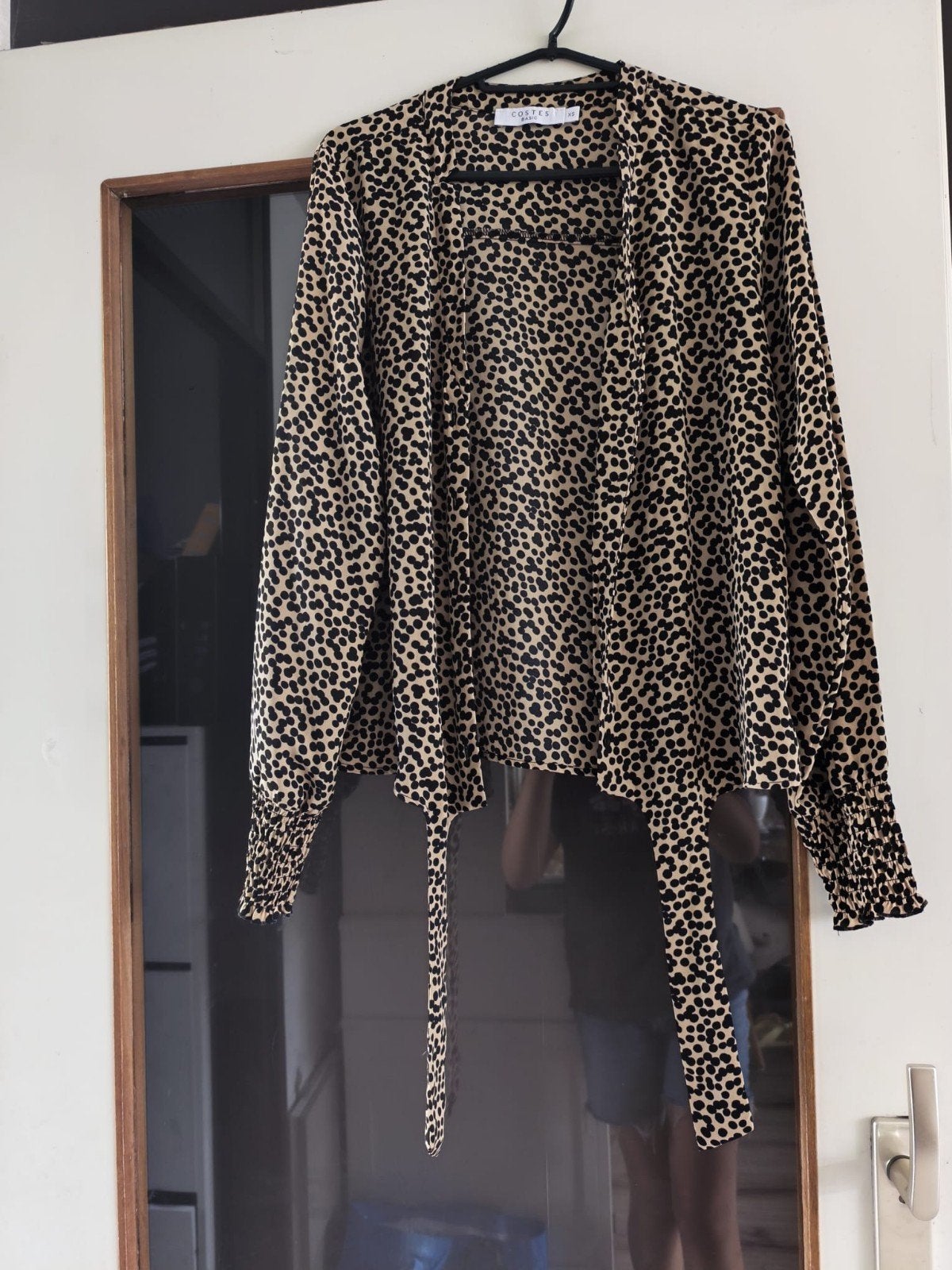 blouse met panterprint, Ophalen, Beige, Zo goed als nieuw, Costes