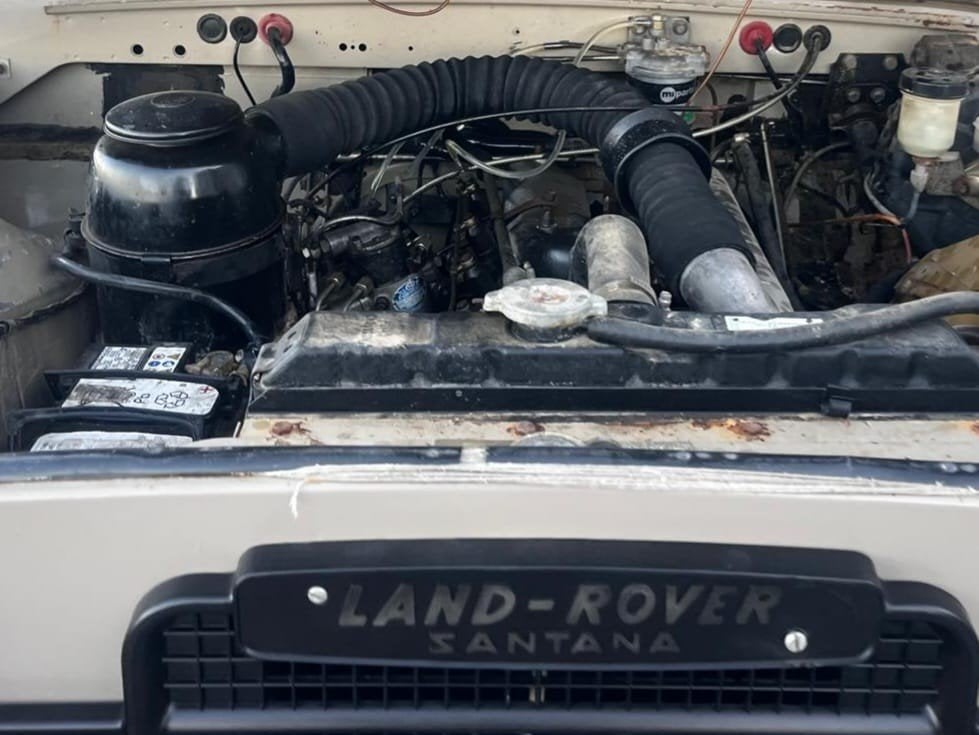 Project-Landrover series 3-1979-roestvrij-motor loopt-inruil, foto 11