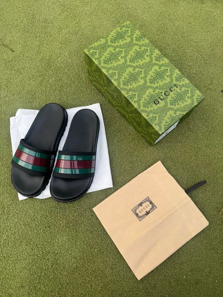 Gucci slippers zwart, Ophalen of Verzenden, Nieuw, Zwart, Slippers