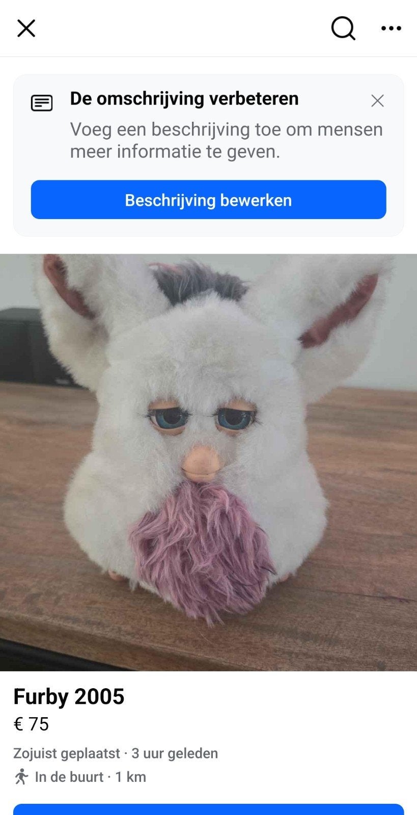 Furby 2005 - Werkt met filmpjes als bewijs, Ophalen