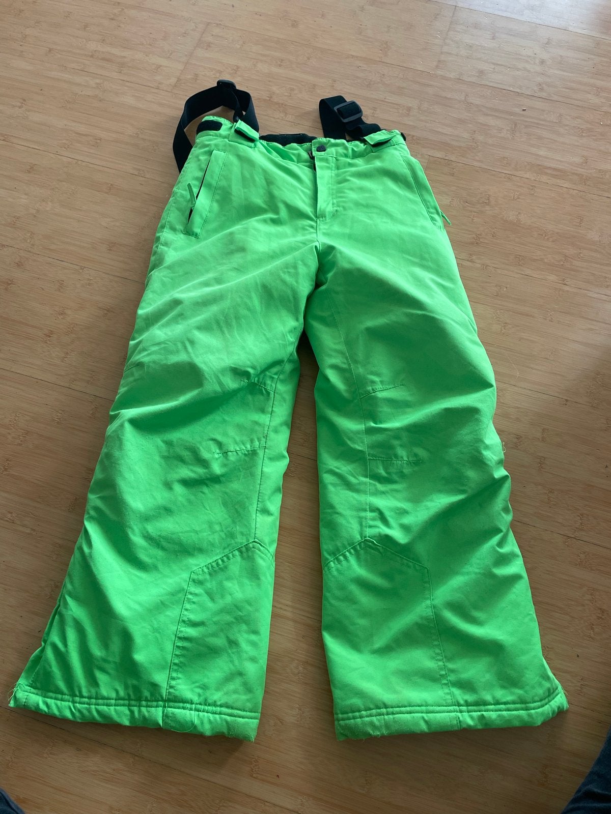 Y.F.K. Skibroek Maat 134/140 - Neon Groen, Ophalen of Verzenden, Zo goed als nieuw, Maat 38/40 (M), Broek