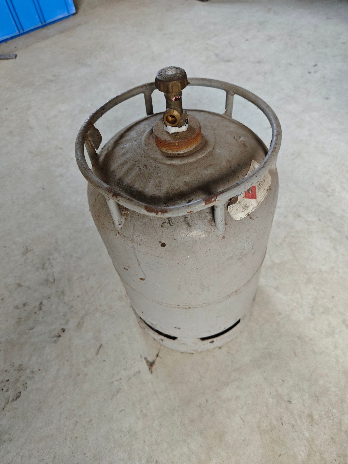 Gebruikte gasfles, Ophalen, Gebruikt, Onbekend