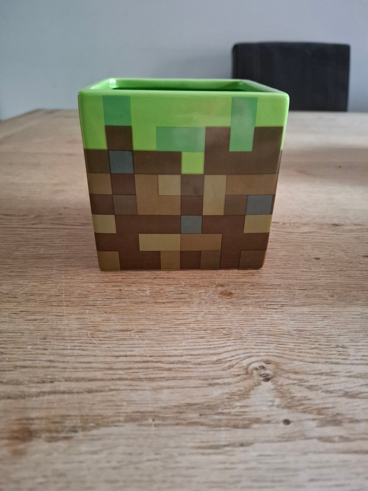 Minecraft Bloempot/Pennenbakje - Zo goed als nieuw, Ophalen of Verzenden, Zo goed als nieuw