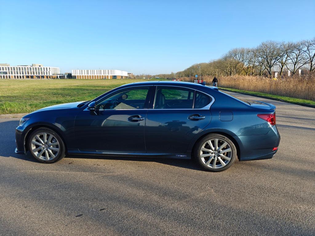 Lexus GS(-H) 450H 3.5 V6 Hybrid E-cvt 2013 Blauw, Auto's, Lexus, Zwart, Sedan, Onderhoudsboekje, 6 cilinders