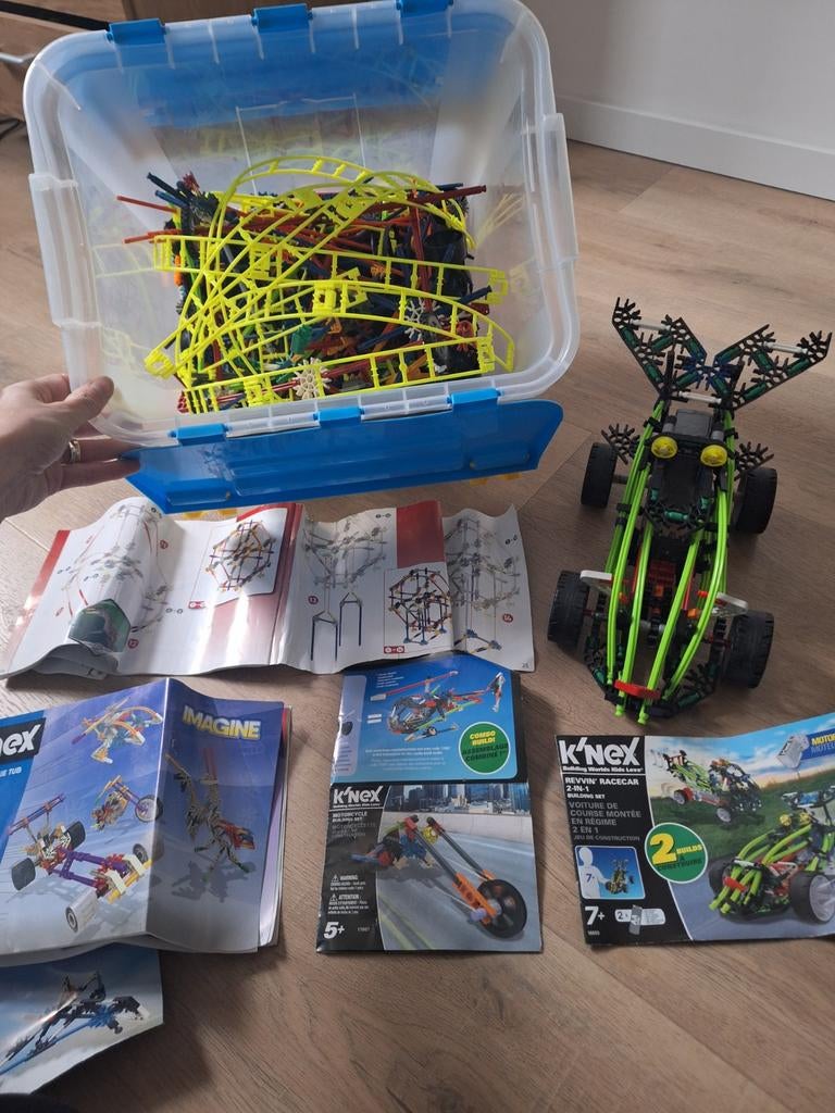 K'nex achtbaan, raceauto en reuzenrad, Ophalen of Verzenden
