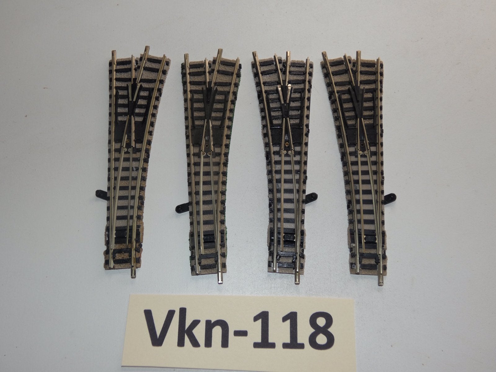Vk-118 N Spoor Rechte Wissels 9170/71 Fleischmann Piccolo LB, Gebruikt, Gelijkstroom, Fleischmann, Rails