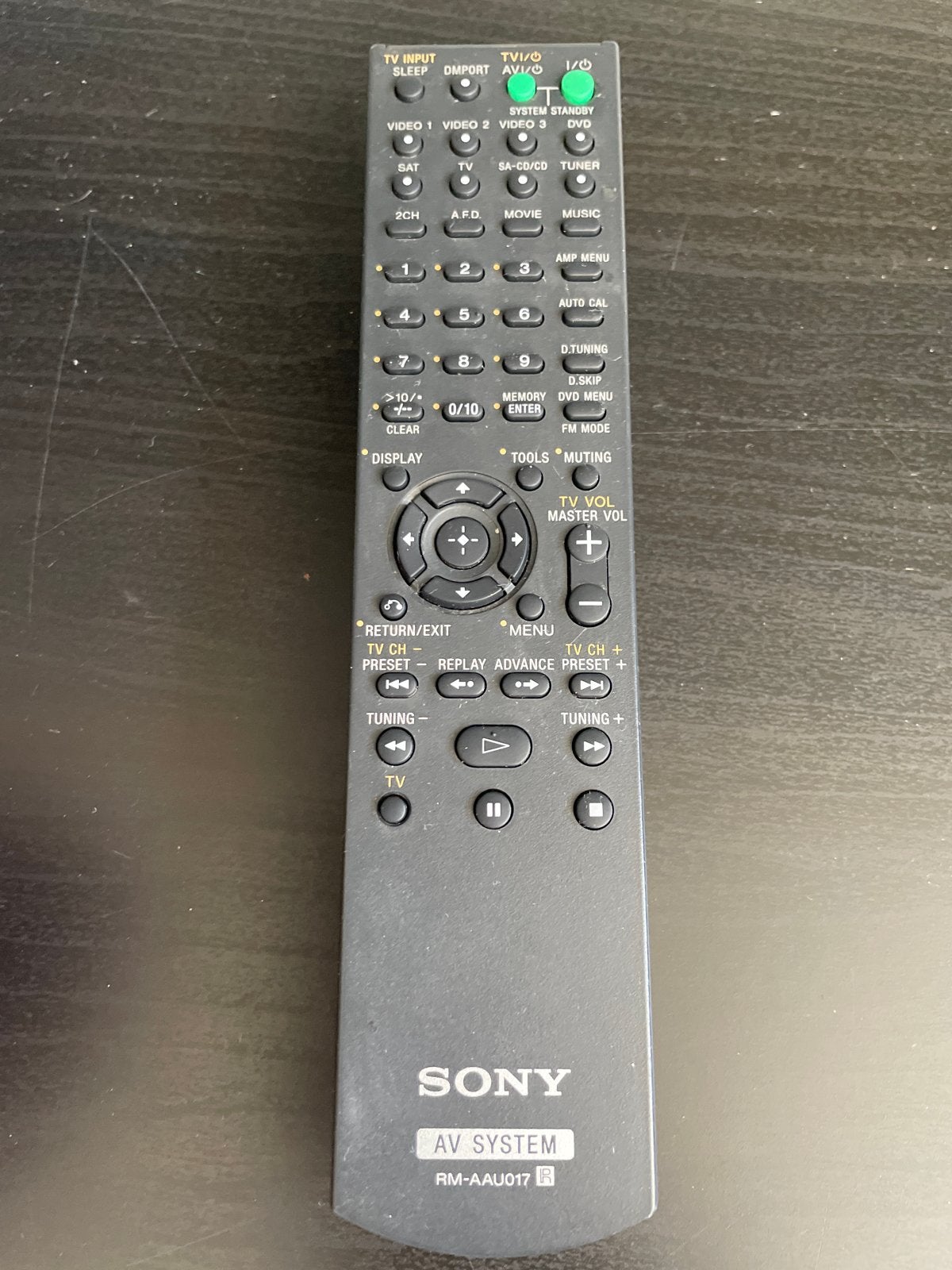 Sony AV Systeem Afstandsbediening RM-AAU017, Ophalen of Verzenden, Zo goed als nieuw, Origineel, Dvd