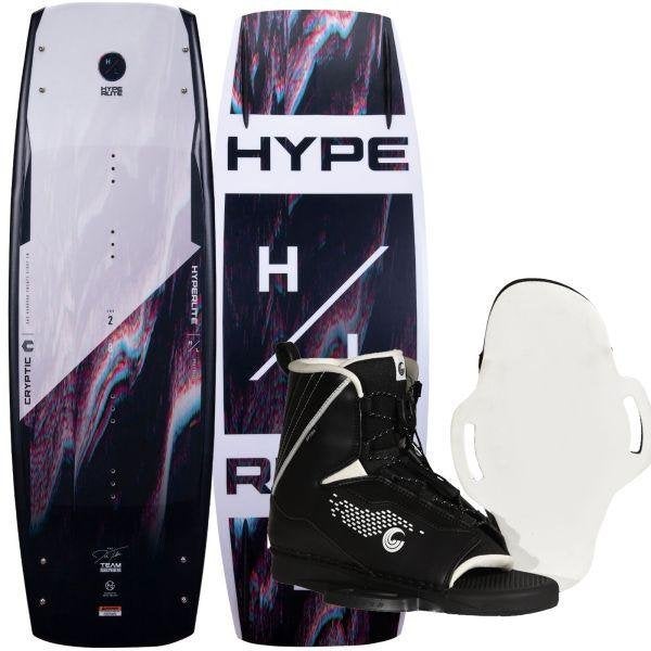 Hyperlite Cryptic 128 Wakeboard Pakket, Watersport en Boten, Ophalen of Verzenden, Nieuw, Board en Schoenen