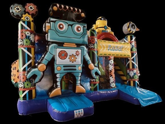 te koop mooi nieuw springkussen multiplay robot 5 x 6 meter, Ophalen of Verzenden, Nieuw, Verjaardag