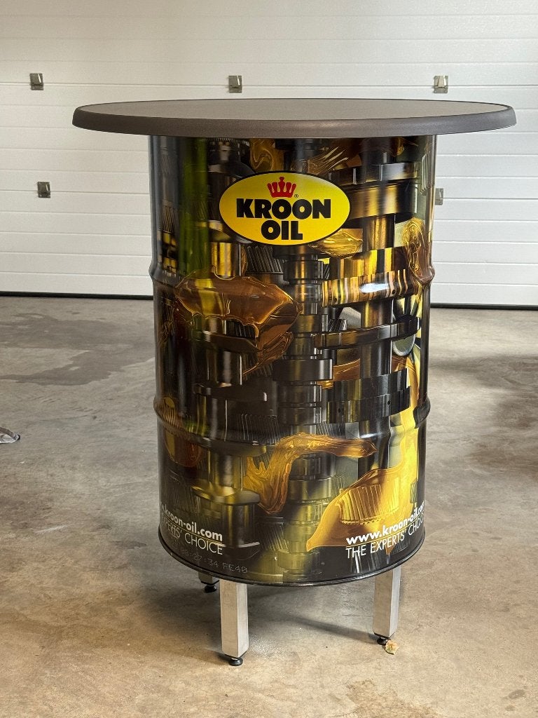 Statafel olievat/ barrel Kroon Oil Mancave, Huis en Inrichting, Ophalen, In hoogte verstelbaar, Nieuw