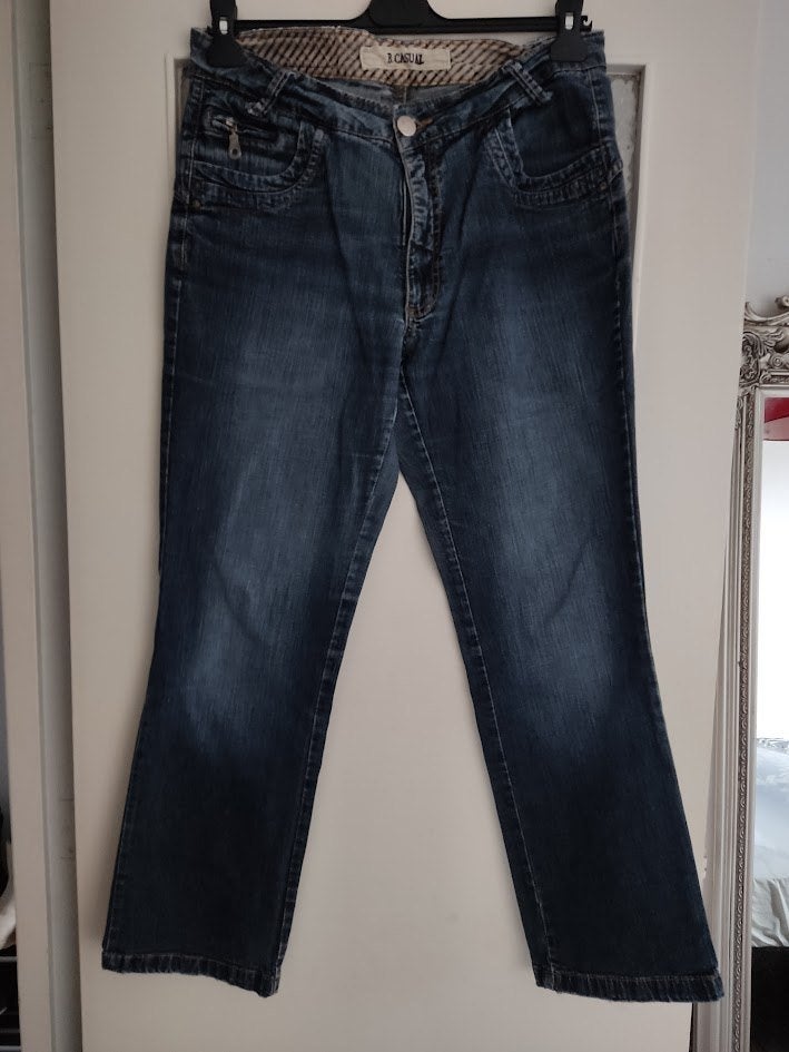 Brams Paris heren jeans straight fit met ritsjes, Kleding | Heren, Spijkerbroeken en Jeans, W36 - W38 (confectie 52/54), Brams Paris