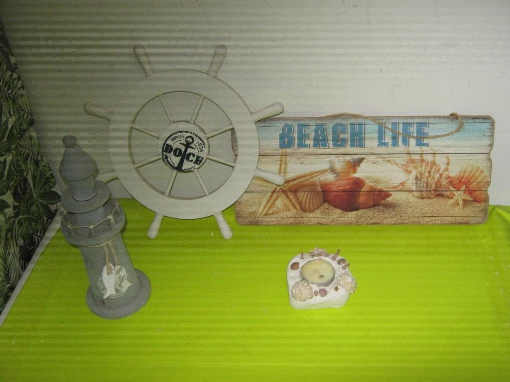 ZEE DECORATIE SPULLEN SAMEN €1,50! OPBRENGST VOEDSELBANK!, Ophalen, Gebruikt