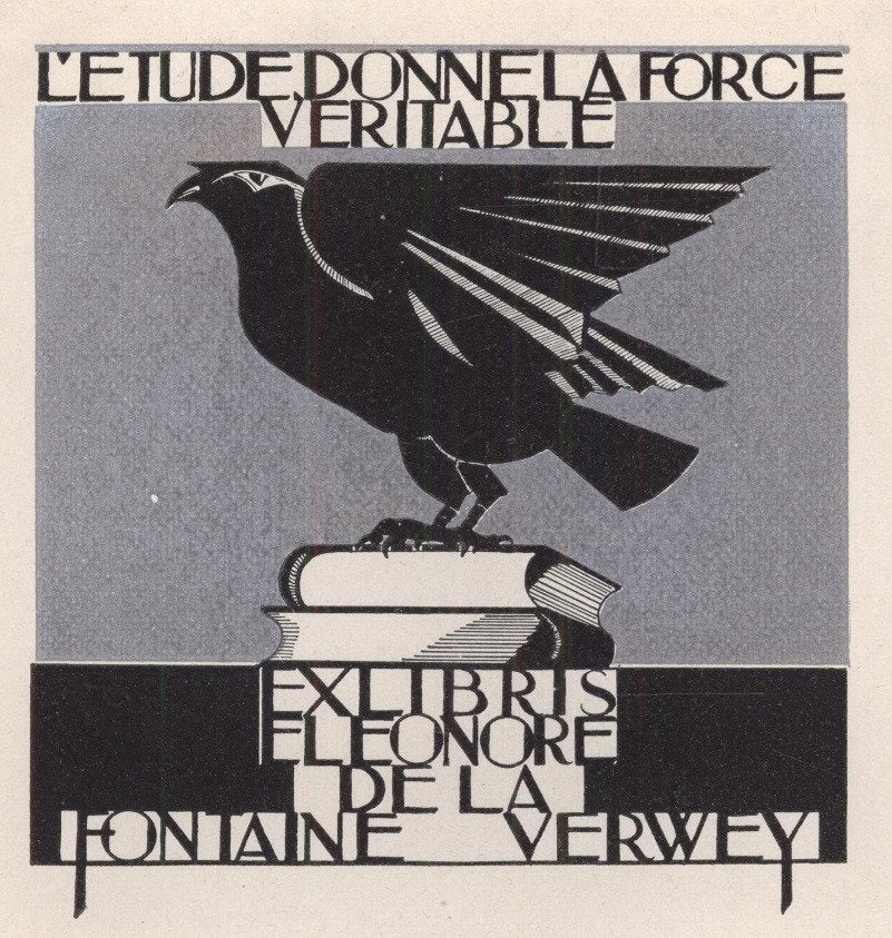 0485 Ex Libris Nederland : Jeanne Bieruma Oosting, z.j., Verzenden, Ex libris