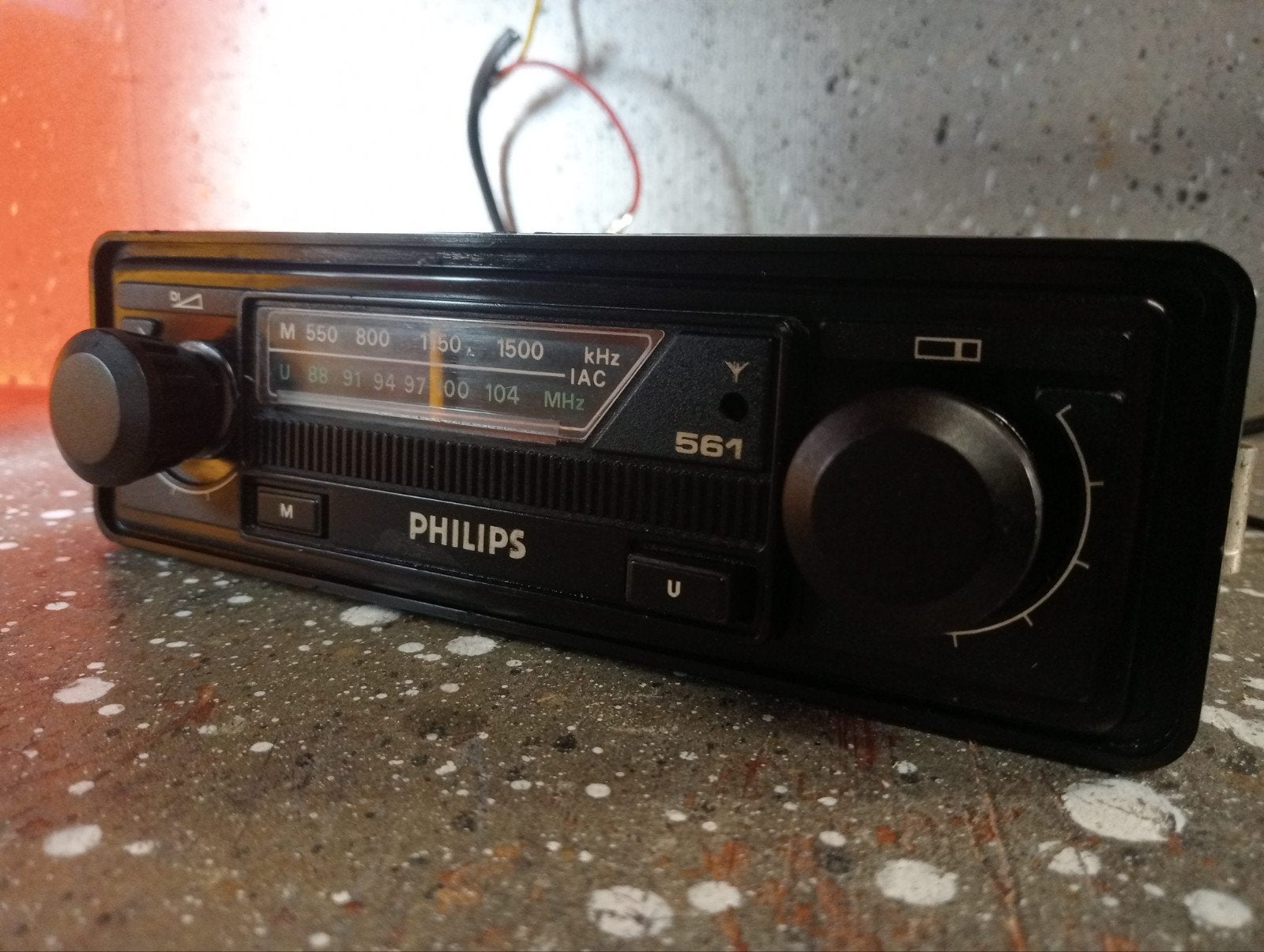 Mooie Philips Fm Oldtimer Radio, Auto diversen, Ophalen of Verzenden