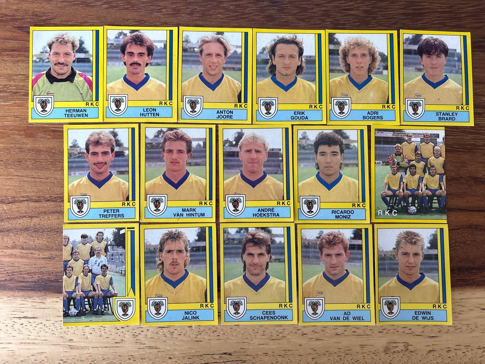 Panini Voetbal 1990 R.K.C. Waalwijk, Ophalen of Verzenden, Zo goed als nieuw, Stickers en Plaatjes