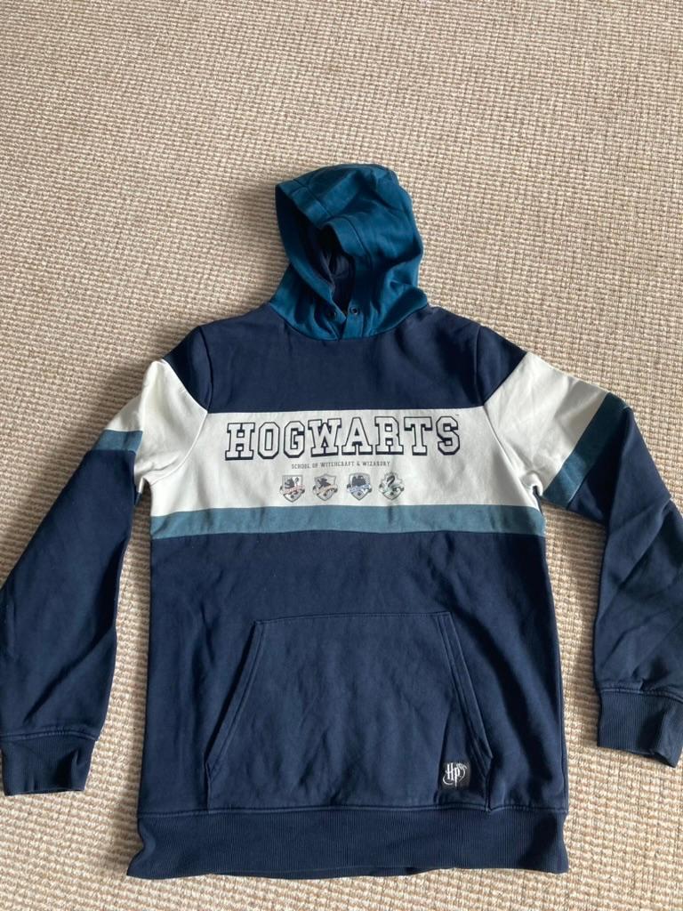 Hogwarts Hoodie, Blauw, Harry Potter, 170-176, Ophalen of Verzenden, Zo goed als nieuw, Jongen, Trui of Vest