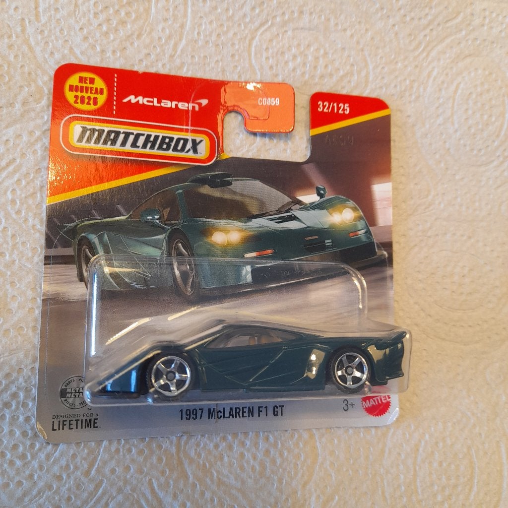 Matchbox 1997 McLaren F1 GT, Ophalen of Verzenden, Nieuw, Auto