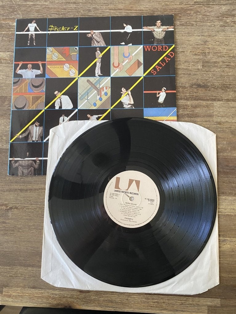 Fischer-Z – Word Salad, LP, Ophalen of Verzenden, Zo goed als nieuw, New wave