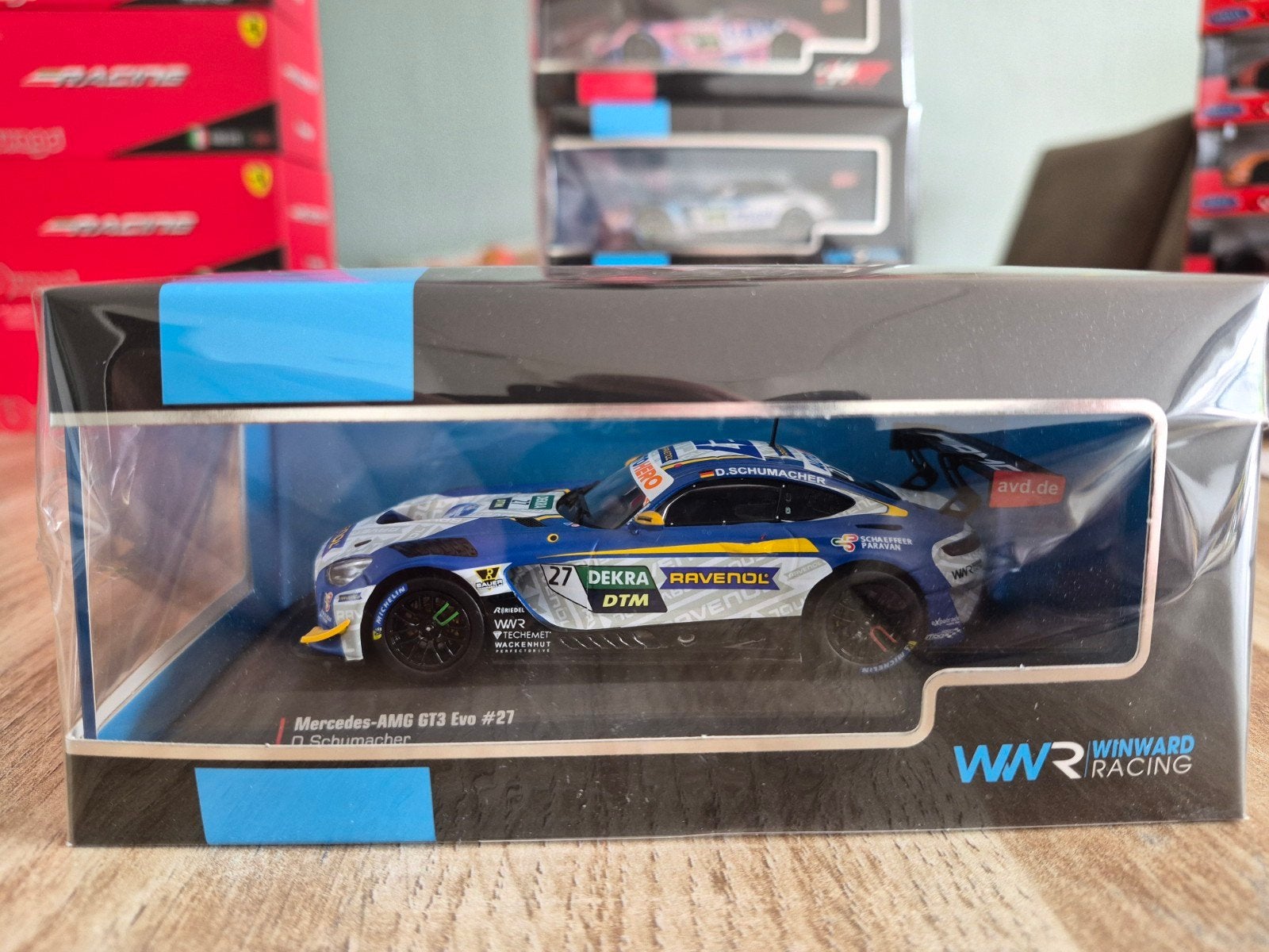 Mercedes AMG GT3 Evo #27 D.Schumacher 2022 1:43 (IXO Models), Hobby en Vrije tijd, Ophalen of Verzenden, Nieuw, Auto, Overige merken