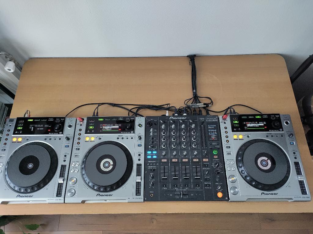 3X CDJ850 + DJM800, Ophalen, Zo goed als nieuw, Dj-set, Pioneer