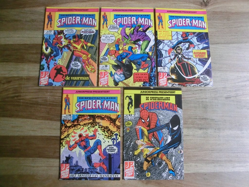 5 comics uit de spektaculaire Spiderman reeks, Boeken, Meerdere comics, Ophalen of Verzenden, Gelezen, Europa