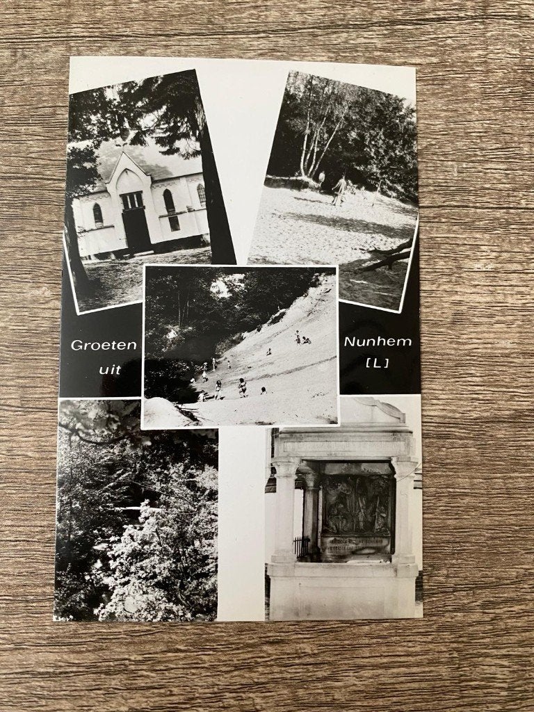 Ansichtkaarten Groeten uit Nunhem, Verzamelen, Ophalen of Verzenden, 1960 tot 1980, Ongelopen, Limburg