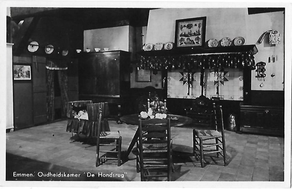 Emmen Oudheidskamer De Hondsrug Oude Ansichtkaart ( 9941), Ophalen of Verzenden, 1940 tot 1960, Gelopen