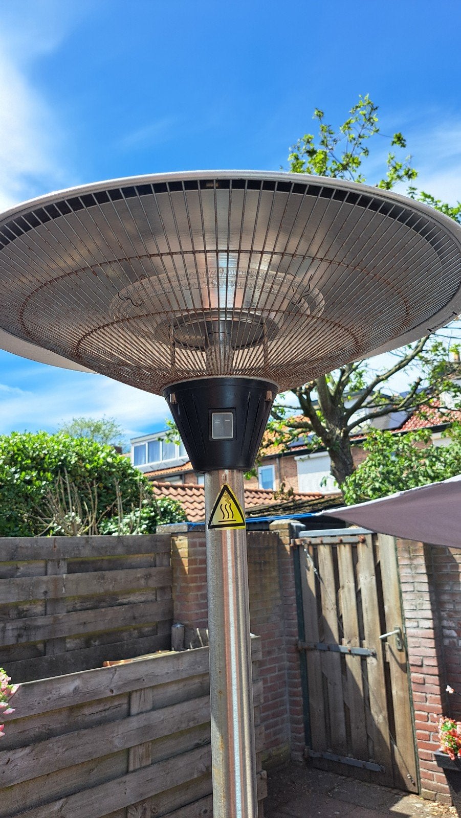 Terras verwarmer met twee standen ., Ophalen, Zo goed als nieuw