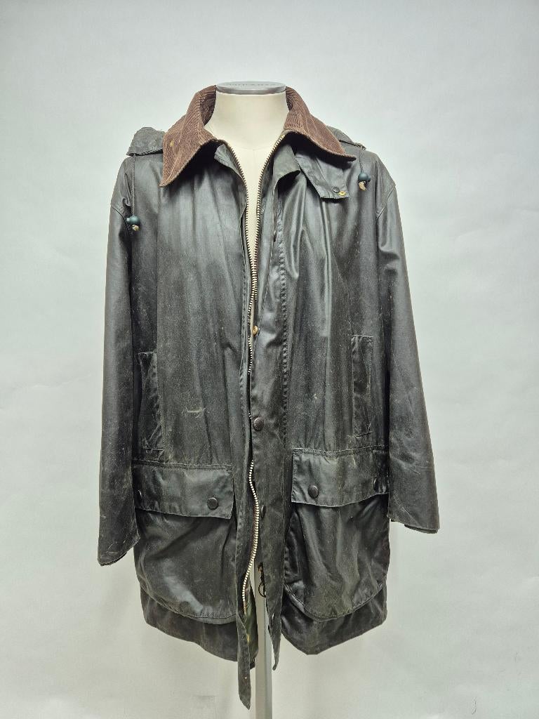 Barbour Border wax jas, maat C52-132 cm (XXXL), Barbour, Overige maten, Ophalen of Verzenden, Gedragen