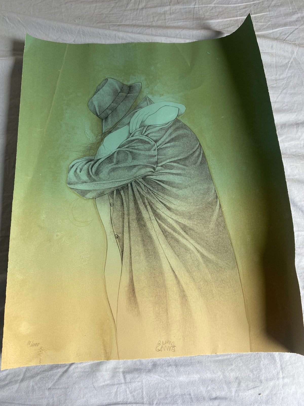 Embrace . Litho Bruno Buni, Verzenden