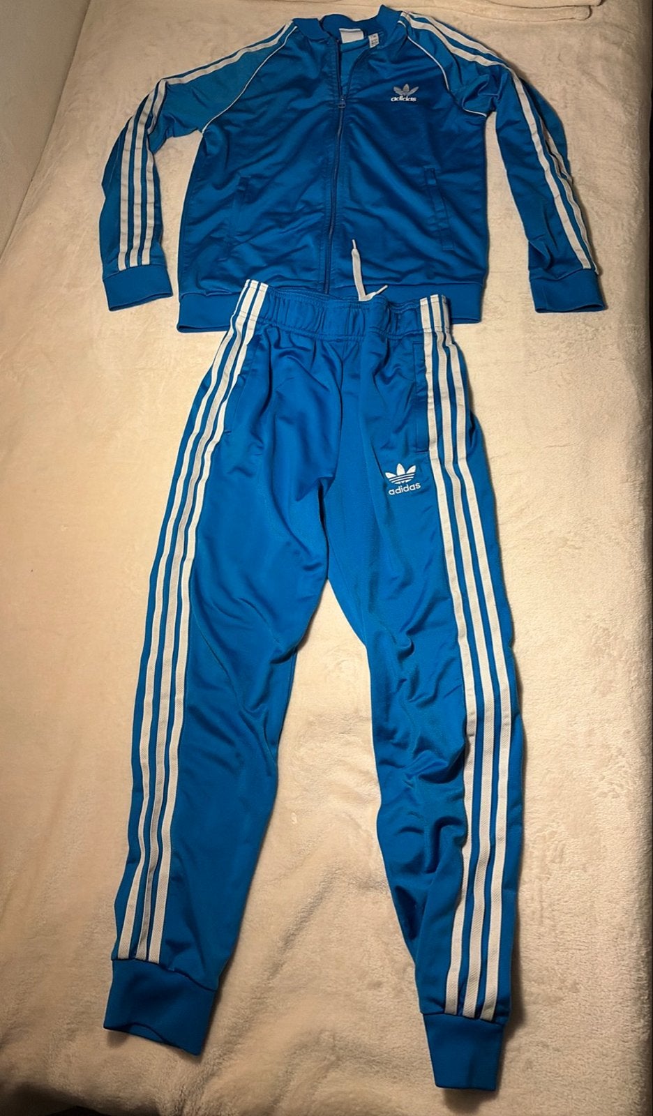 Adidas trainingspak blauw - Zo goed als nieuw, Ophalen of Verzenden, Zo goed als nieuw, Blauw